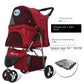 Lightweight Outing Small And Medium-sized Pet Stroller Four Seasons Universal Dog Cat Stroller Foldable Tricycle Cage Pet