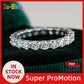 So-Bling S925 Sterling Silber Ringe für Damen Eleganter feiner Zirkonia-Ring Brauthochzeit Verlobungsring Damen Trendiger Schmuck