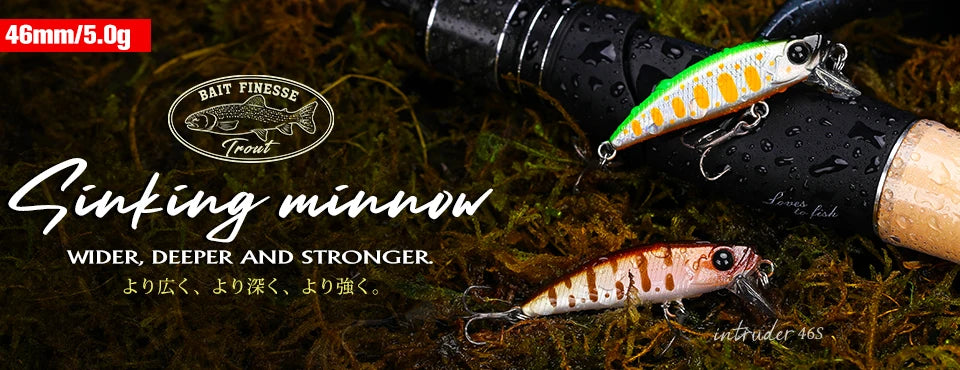 TSURINOYA 80S 12g Sinking Minnow Fishing Lure DW96 8cm Large Trout Pike Rockfish Hard Bait Jerkbait Freshwater Saltwater Wobbler