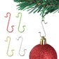 50 Stück Weihnachtskugel-Haken aus Metall, S-förmig, Weihnachtsbaumkugel-Anhänger, Hängedekoration für Zuhause, Weihnachten, Neujahr