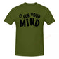 100% Baumwolle REINIGE DEINEN GEIST Motivierende Zitate T-Shirts Herren Freizeit Damen Kleidung T-Shirts Oberteile