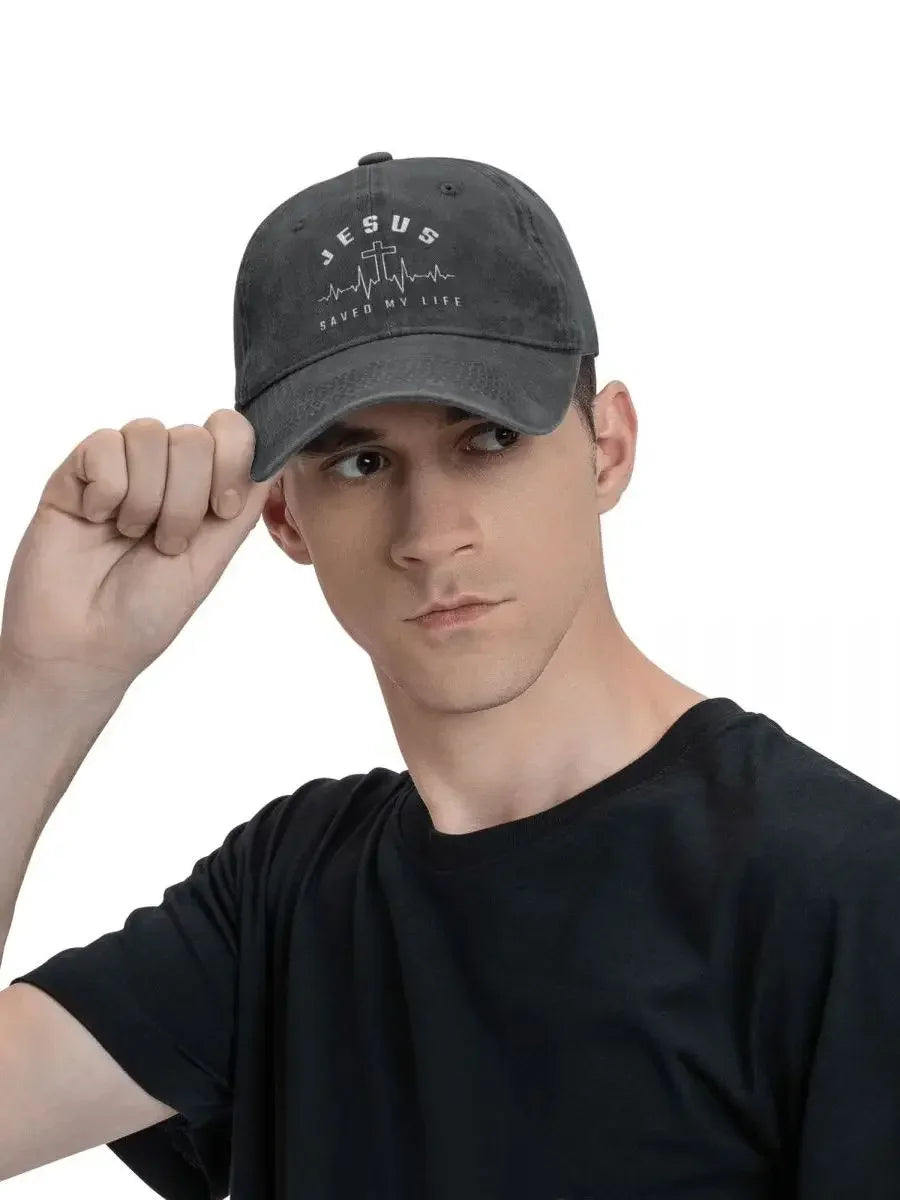 Jesus Christus Christentum Jesus Hat Mein Leben Gerettet Baseballkappe Herren Damen Mütze Verstellbar Casquette Gorras