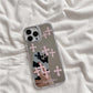 Luxury Makeup Mirror Jesus Christ Cross Phone Case For iPhone 11 13 12 14 Pro Max iPhone 15 pro max cases Cute Hard Back Cover