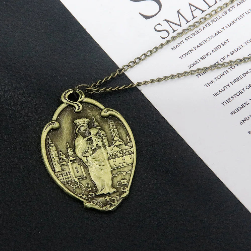 Billy Hargrove Halskette Jungfrau Maria Schmuck Mutter Christi Religiöse Medaille Anhänger Medaillon Halsketten Accessoires