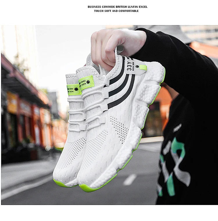 Herrenschuhe Sommer Herren Freizeitschuhe Atmungsaktive Sneaker Herren Leichte Loafers Rutschfeste Tennisschuhe Luxusschuhe Tennisschuhe