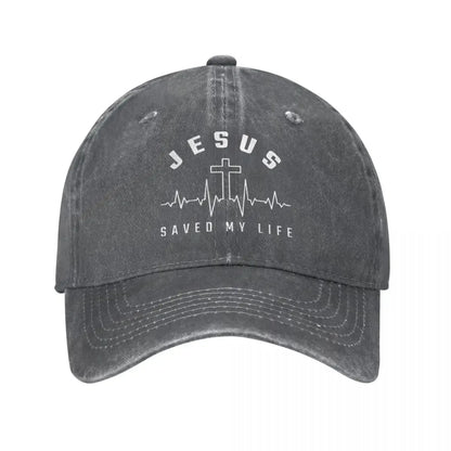 Jesus Christus Christentum Jesus Hat Mein Leben Gerettet Baseballkappe Herren Damen Mütze Verstellbar Casquette Gorras