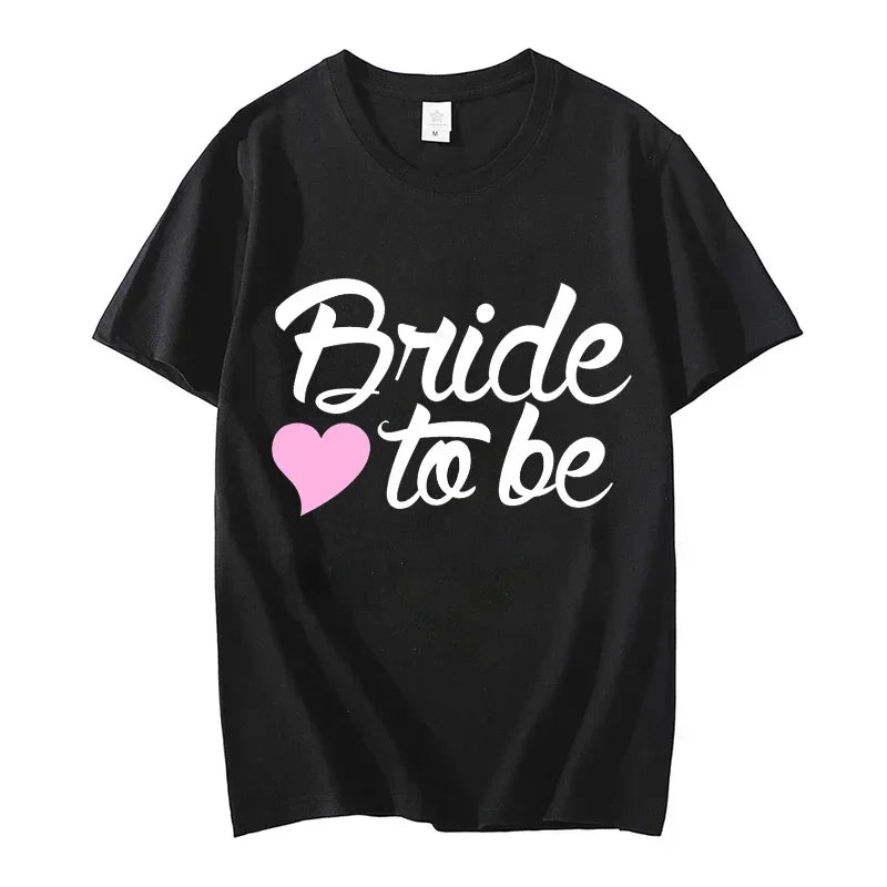 Team Braut Braut T-Shirts für Frauen Oberteile Junggesellinnenabschied Grafik T-Shirts Brautjungfern T-Shirts Frauen T-Shirts Kleidung