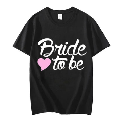 Team Braut Braut T-Shirts für Frauen Oberteile Junggesellinnenabschied Grafik T-Shirts Brautjungfern T-Shirts Frauen T-Shirts Kleidung