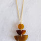Saigon Geometric Buffalo Horn Pendant Necklace