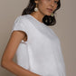 Sandcastle Saturdays Top in White