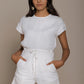 Sandcastle Saturdays Top in White