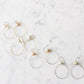Small Featherweight Hoop Earring in Gold with Silver Wrap