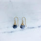 Jill Short Drop Earrings in Black Rutilated Quartz