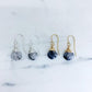 Jill Short Drop Earrings in Black Rutilated Quartz