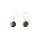 Jill Short Drop Earrings in Smoky Quartz