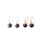 Jill Short Drop Earrings in Smoky Quartz