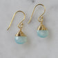 Jill Short Drop Earrings in Chalcedony