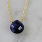 Stephanie Delicate Drop Necklace in Sapphire