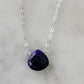 Stephanie Delicate Drop Necklace in Sapphire