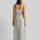 Strappy Pin Striped Maxi Dress