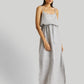 Strappy Pin Striped Maxi Dress