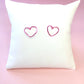 Stud Hearts in Hot Pink