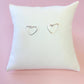 Stud Hearts in Silver