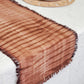 Tie Dye Cotton Table Runner - Brown