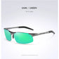 AORON Polarisierte Herren-Sonnenbrille für Autofahrer, Aluminium-Magnesium-Rahmen, Sport-Sonnenbrille, Fahrer-Retro-Brille, UV400, Blendschutz