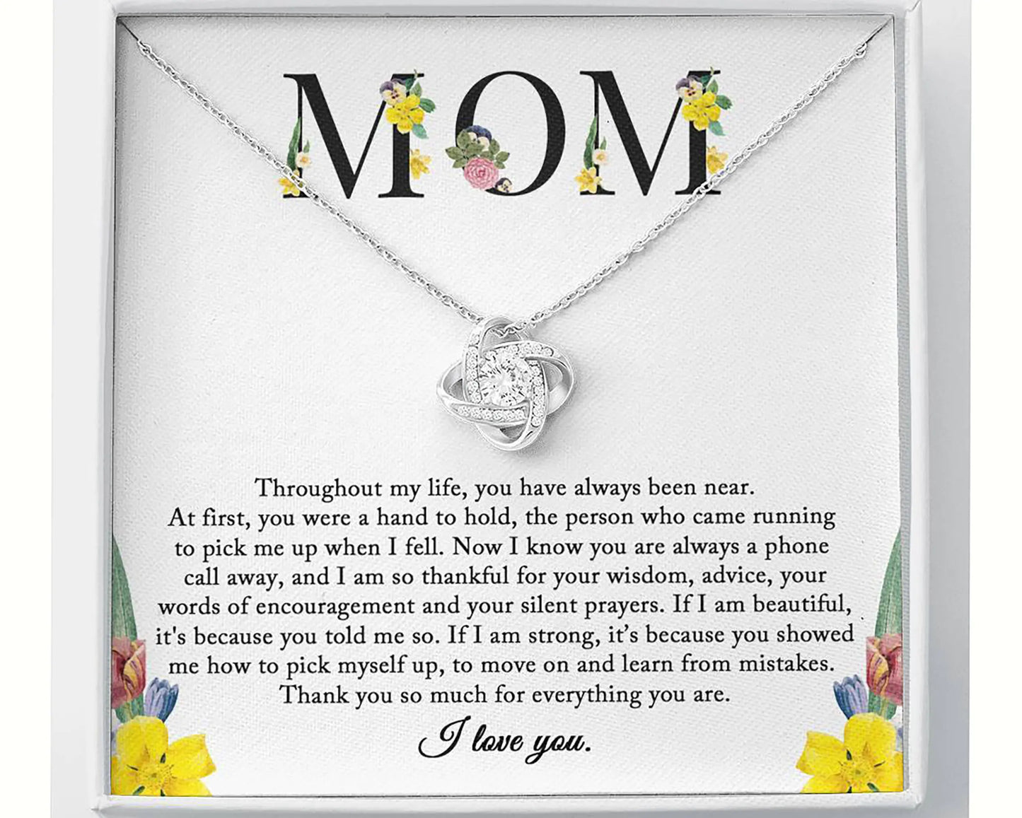 Für Mama Halskette, sentimentales Muttertagsgeschenk von der Tochter, Mama Halskette, Muttertagsgeschenk von der Tochter zum Geburtstag, Muttertagsgeschenk, Weihn