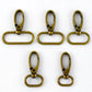 5/10Pcs Meetee 20/25/32/38mm Metal Bags Strap Buckles Lobster Clasp Collar Carabiner Snap Hook DIY KeyChain Bag Part Accessories