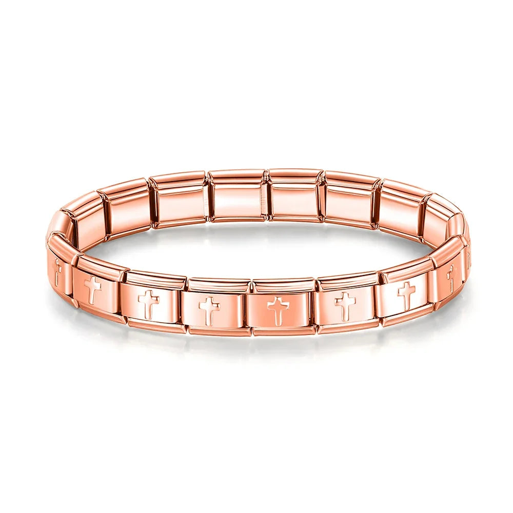 Hapiship Neue Mode Frauen Romantisches Herz 9mm Breite Edelstahl Armband Armreif Mädchen Hochzeit Weihnachtsgeschenk Schmuck G205