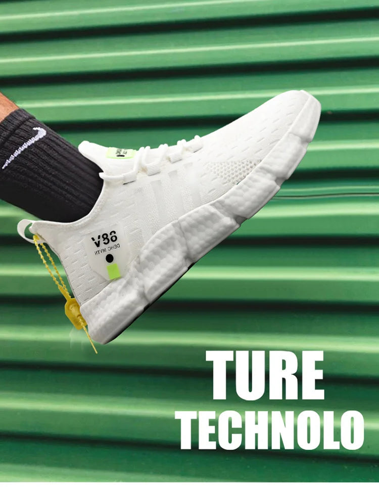 Herrenschuhe Sommer Herren Freizeitschuhe Atmungsaktive Sneaker Herren Leichte Loafers Rutschfeste Tennisschuhe Luxusschuhe Tennisschuhe