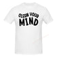 100% Baumwolle REINIGE DEINEN GEIST Motivierende Zitate T-Shirts Herren Freizeit Damen Kleidung T-Shirts Oberteile