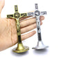Kreuz Kruzifix Ständer Christus Katholische Jesus Statue Figur Religiöses Gebet Kirche Dekoration Auto Zuhause Kapelle Dekor