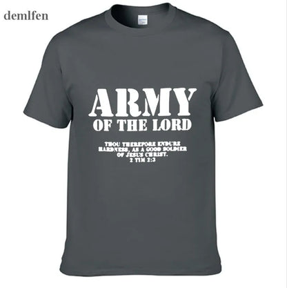 Army Of The Lord Christian Jesus Christ Men And Women Couples Matching T-Shirt Novel Style Custom Printing T Shirt Plus Size