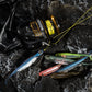 Dr.Fish 5/6 Stück Angelköder Weichplastik Silikonköder Paddelschwanz Shad Wurm Swimbait Süßwasser Barsch Forelle 70mm 80mm 100mm