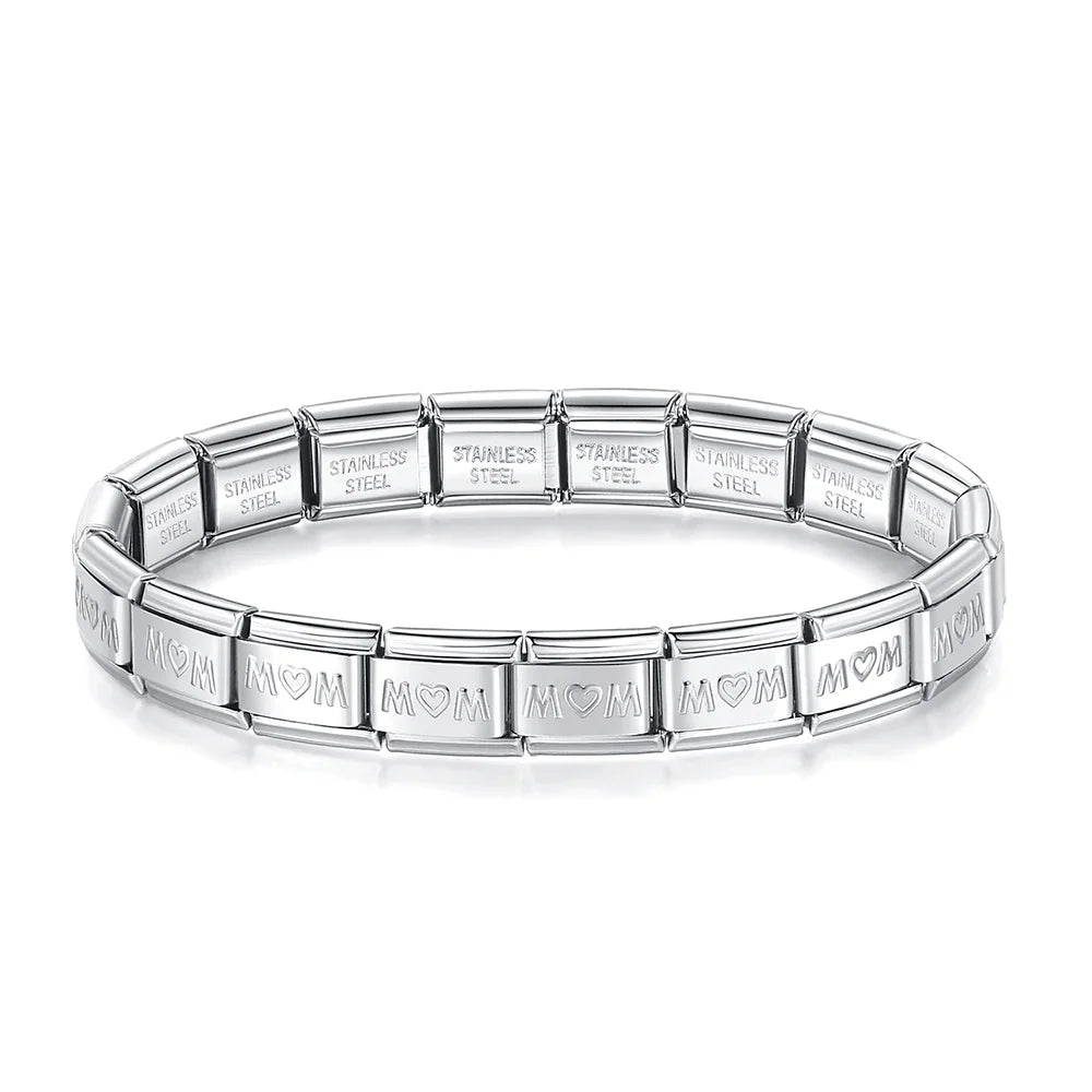 Hapiship Neue Mode Frauen Romantisches Herz 9mm Breite Edelstahl Armband Armreif Mädchen Hochzeit Weihnachtsgeschenk Schmuck G205