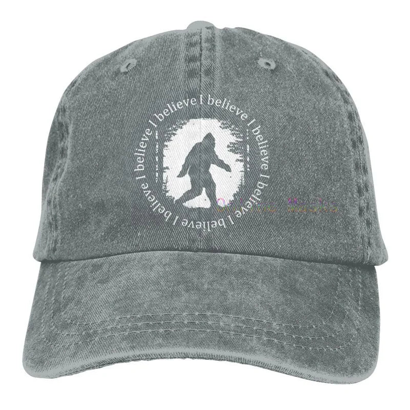 Bigfoot is Real and He Tried to Eat My Ass Baseball Cap Unisex Vintage Trucker Hat Adjustable Cowboy Hats for Mens Womens