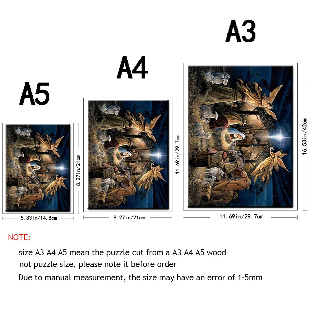 Jesus Christus Holzpuzzle Kunstspiel Erwachsene Überraschung Holzpuzzle Festivalgeschenk