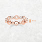 Round Circles Rose Gold Ring Fine Jewerly For Women Spring Brand New Romantic Gift In Real 925 Sterling Silver