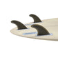 Surfbrett Flossen Set Tri Finnen UPSURF Future S/M/L Honeycomb Fiberglas Orange/Gelb/Blau/Grau/Grün mit schwarzem Logo Funboard Finnen