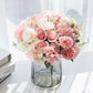 30CM Seidenrosen Hochzeit Bouquet Vase für Home Raum Dekoration Weihnachtsgirlande Scrapbooking Künstliche Hortensie Kunstblumen