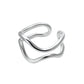 Vergoldete versilberte unregelmäßige Doppelschicht-Ringe, größenverstellbar, Neu 2020, Mode, Luxus, Metall, Rock, Punk, verstellbarer Ring Schmuck