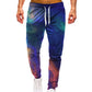 Rainbow Smoke Loose Camo Track Gym Sweat Pants Men Hip Hop 3D Print Sport Jogger Casual Trousers Drawstring Sweatpants Clothing