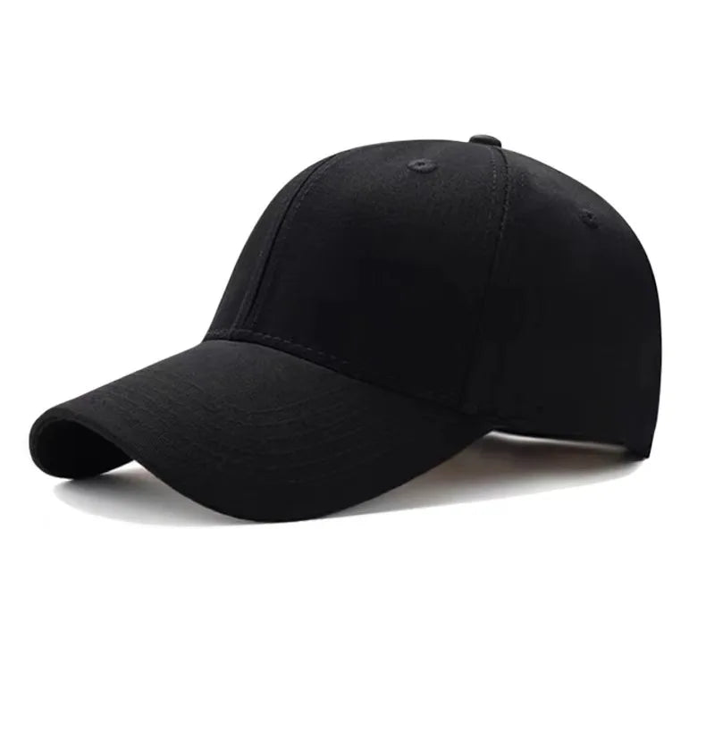 Herren und Damen Sommer Baseballmütze Reine Baumwolle Einfarbige Mütze Mode Fahrerhut Sonnenblende Vier Jahreszeiten Hut