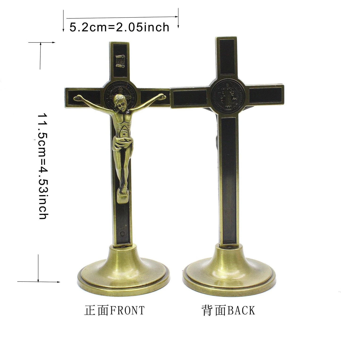 Kreuz Kruzifix Ständer Christus Katholische Jesus Statue Figur Religiöses Gebet Kirche Dekoration Auto Zuhause Kapelle Dekor