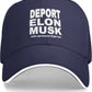 Anti Elon Musk Trucker Hats Fire Elon Musk Deport Stop Musk Funny Gag Baseball Cap for Mens Women