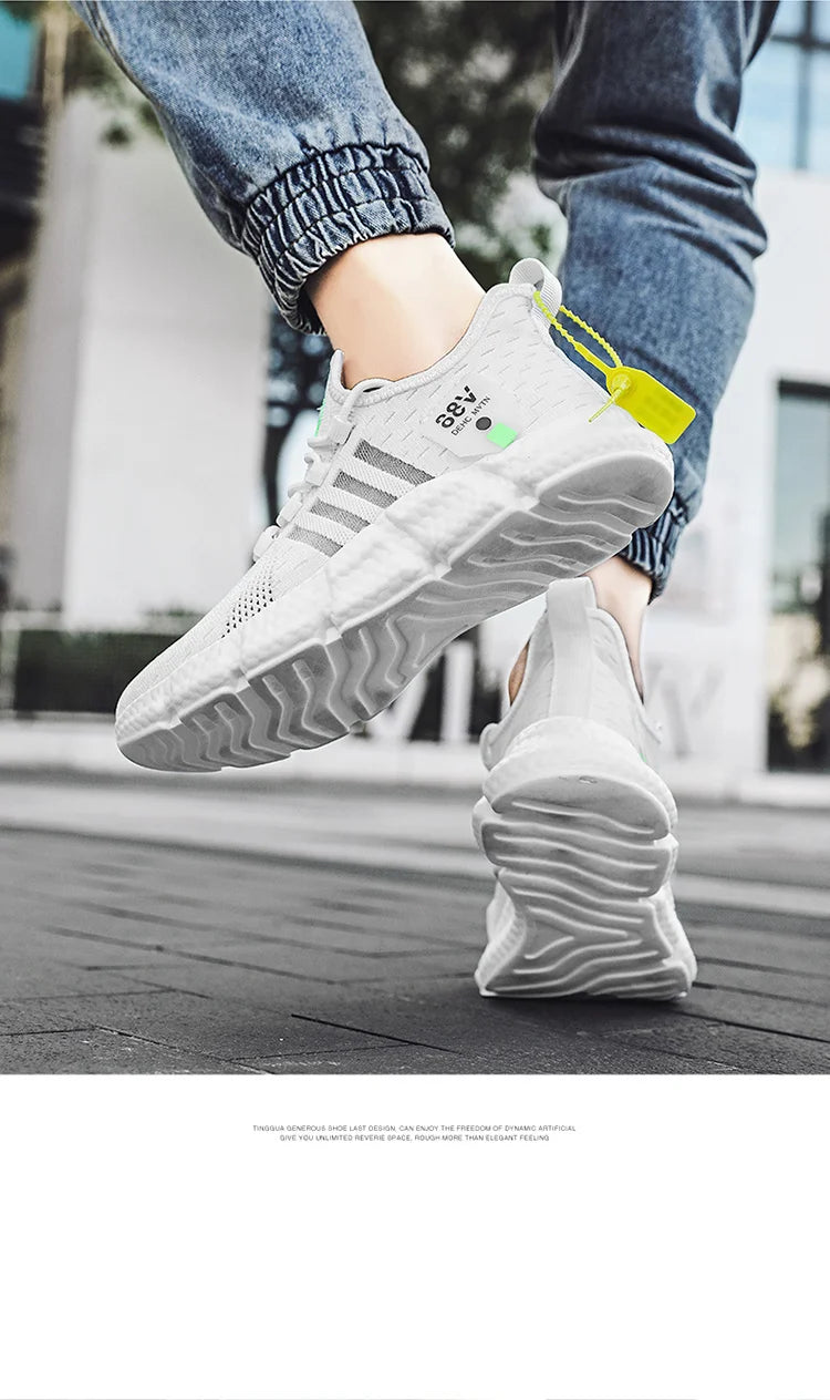 Herrenschuhe Sommer Herren Freizeitschuhe Atmungsaktive Sneaker Herren Leichte Loafers Rutschfeste Tennisschuhe Luxusschuhe Tennisschuhe