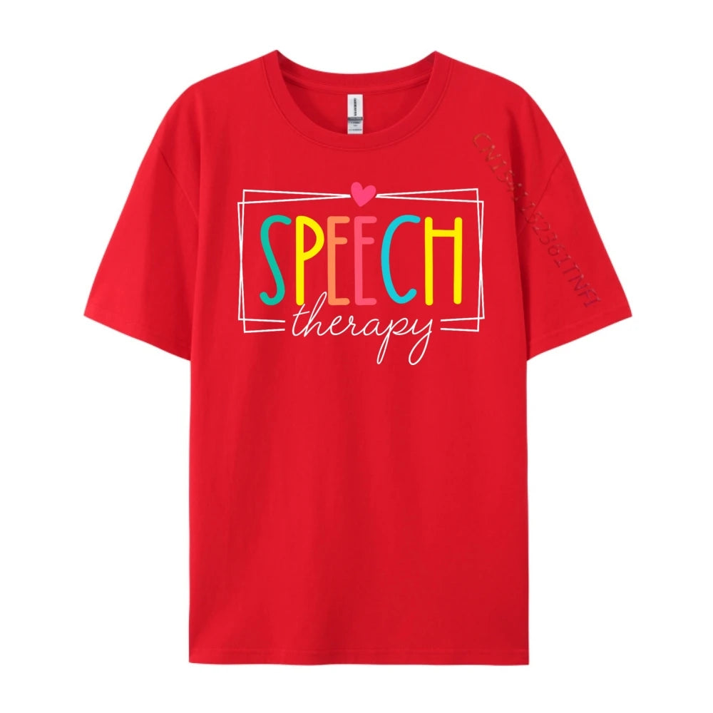 Logopädie Sprachtherapeut SLP Herren Designer T-Shirt Winter Neujahr Weihnachtsgeschenk Idee